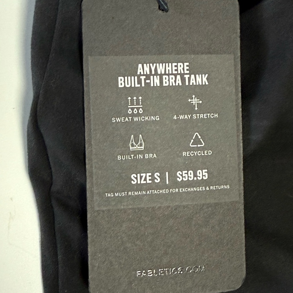 NWT Fabletics Anywhere Built- In Bra Tank - Picture 3 of 5